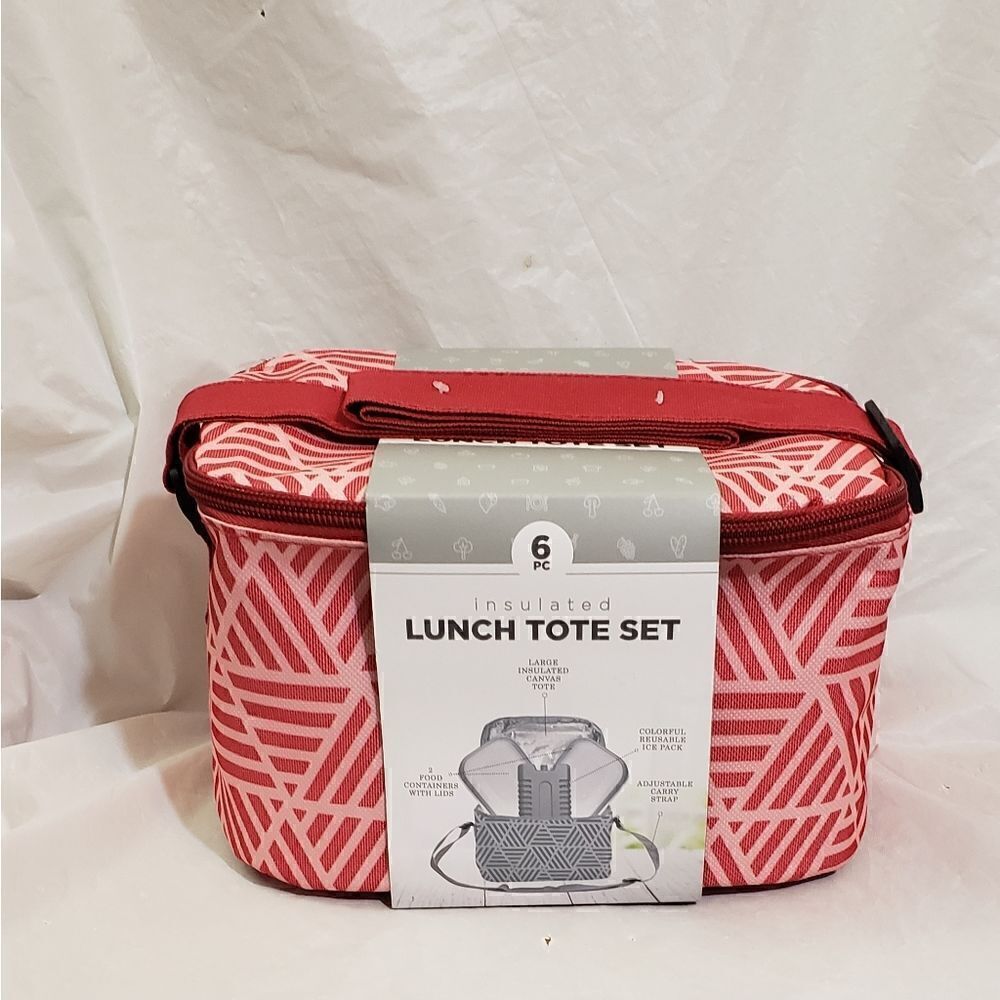 Insulated Lunch Tote Set Bag